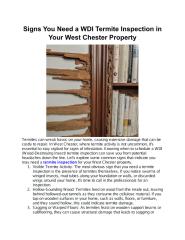 Signs You Need a WDI Termite Inspection in Your West Chester Property.pdf