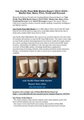 Asia Pacific Plant Milk Market Report 2014-2024.docx