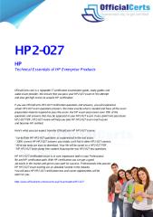 HP2-027 Technical Essentials of HP Enterprise Products.pdf