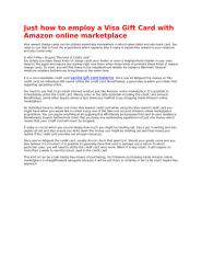 Just how to employ a Visa Gift Card with Amazon online marketplace.docx
